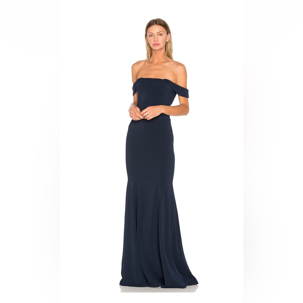Jay Godfrey Biles Gown in Navy Size 4 - like new